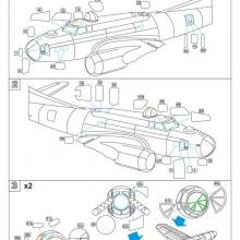 MDM4808 B-17G. Masks (Revell/Monogram)