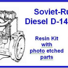 35112 Soviet-Russian Diesel D-144 engine