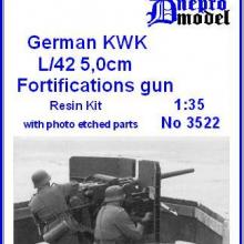 3522 German KWK L/42 50 mm fortifications gun