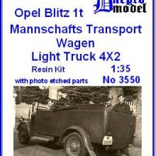 3550 Opel Blitz 1t Mannschafts Transport Wagen