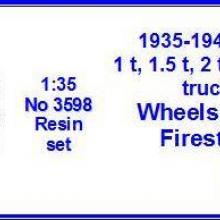 3598 Ford 1.5, 2.0, 2.5, 3.0 ton trucks Wheels 7.5x20