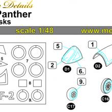 MDM4804 F9F-2 Panther. Masks