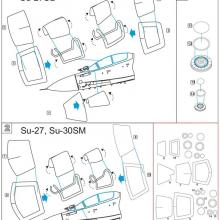 MDM4815 Su-27/Su-27UB/Su-30SM. Masks