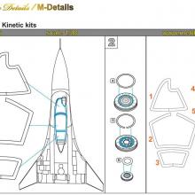 MDM4816 Su-33. Masks (Kinetic)