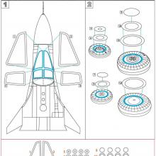 MDM4819 Su-34. Masks (Kitty Hawk)